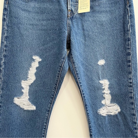 Levi’s Premium Wedgie Straight Leg Jeans High Rise Oxnard Drive Wash 34964-0145 - Picture 6 of 16